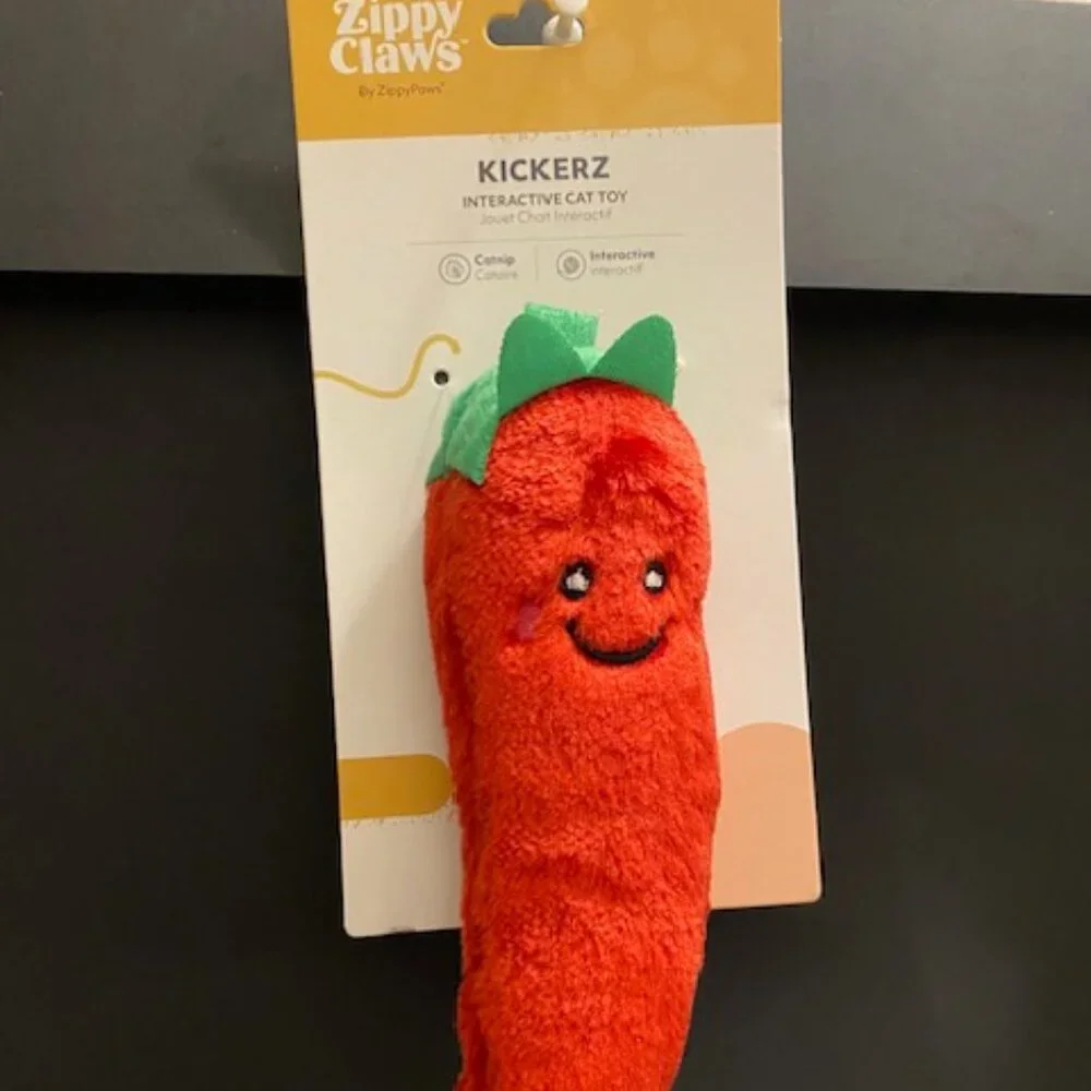Zippy Claws: Interaction Cat Toy *KICKERZ-Pepper* *Catnip* *Interactive*